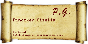Pinczker Gizella névjegykártya
